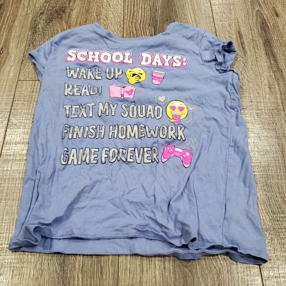 Girls Short Sleeve Shirts Size 10-12 Kids Short Sleeve Tees 3 Pieces - Picture 2 of 12